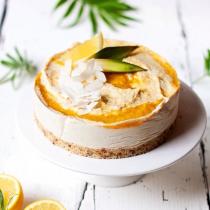 Tarta de  mango- coco