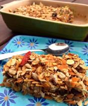 Avena al horno con zanahoria
