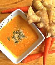 Sopa zanahoria y jengibre